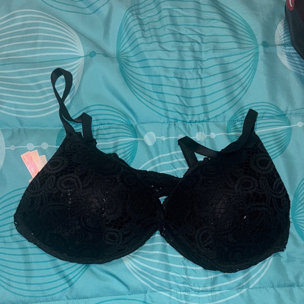 PINK Victoria's Secret Black Lace Bra